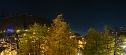 Archiv Foto Webcam Saas Fee: Blick in den Ortskern 19:00