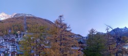 Archiv Foto Webcam Saas Fee: Blick in den Ortskern 05:00