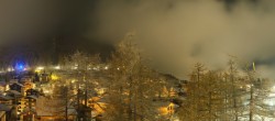 Archiv Foto Webcam Saas Fee: Blick in den Ortskern 23:00
