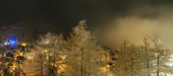 Archiv Foto Webcam Saas Fee: Blick in den Ortskern 03:00