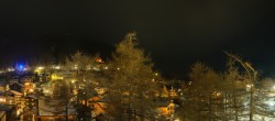 Archiv Foto Webcam Saas Fee: Blick in den Ortskern 23:00
