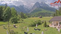 Archived image Grainau - Webcam Hotel Längenfelder Hof 09:00