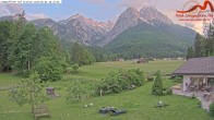 Archiv Foto Webcam Zugspitzdorf Grainau: Längenfelder Hof 19:00