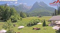 Archiv Foto Webcam Zugspitzdorf Grainau: Längenfelder Hof 13:00