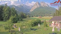 Archived image Grainau - Webcam Hotel Längenfelder Hof 06:00
