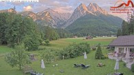 Archiv Foto Webcam Zugspitzdorf Grainau: Längenfelder Hof 19:00