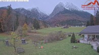 Archived image Grainau - Webcam Hotel Längenfelder Hof 05:00