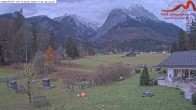 Archiv Foto Webcam Zugspitzdorf Grainau: Längenfelder Hof 05:00