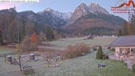 Archived image Grainau - Webcam Hotel Längenfelder Hof 05:00