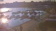 Archiv Foto Webcam Geierswalder See: Hafen 05:00