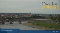 Archiv Foto Webcam Dresden Terrassenufer - Blick auf die Altstadt 12:00