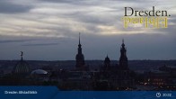 Archiv Foto Webcam Dresden Terrassenufer - Blick auf die Altstadt 20:00