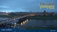 Archiv Foto Webcam Dresden Terrassenufer - Blick auf die Altstadt 02:00