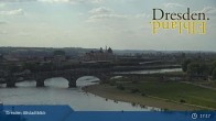 Archiv Foto Webcam Dresden Terrassenufer - Blick auf die Altstadt 17:00