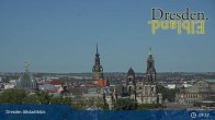 Archiv Foto Webcam Dresden Terrassenufer - Blick auf die Altstadt 09:00