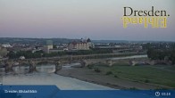 Archiv Foto Webcam Dresden Terrassenufer - Blick auf die Altstadt 05:00