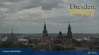 Archiv Foto Webcam Dresden Terrassenufer - Blick auf die Altstadt 08:00