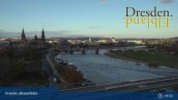 Archiv Foto Webcam Dresden Terrassenufer - Blick auf die Altstadt 16:00