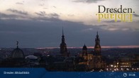 Archiv Foto Webcam Dresden Terrassenufer - Blick auf die Altstadt 01:00