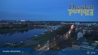 Archiv Foto Webcam Dresden Terrassenufer - Blick auf die Altstadt 00:00