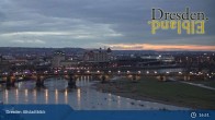 Archived image Webcam Dresden - View of the Old Town 18:00