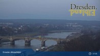 Archiv Foto Webcam Dresden Terrassenufer - Blick auf die Altstadt 00:00