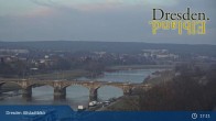 Archiv Foto Webcam Dresden Terrassenufer - Blick auf die Altstadt 16:00