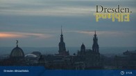 Archiv Foto Webcam Dresden Terrassenufer - Blick auf die Altstadt 18:00