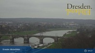 Archiv Foto Webcam Dresden Terrassenufer - Blick auf die Altstadt 08:00