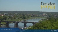 Archiv Foto Webcam Dresden Terrassenufer - Blick auf die Altstadt 10:00