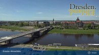 Archiv Foto Webcam Dresden Terrassenufer - Blick auf die Altstadt 15:00