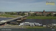 Archiv Foto Webcam Dresden Terrassenufer - Blick auf die Altstadt 08:00