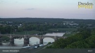 Archiv Foto Webcam Dresden Terrassenufer - Blick auf die Altstadt 02:00