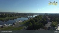 Archiv Foto Webcam Dresden Terrassenufer - Blick auf die Altstadt 06:00