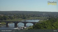 Archiv Foto Webcam Dresden Terrassenufer - Blick auf die Altstadt 08:00
