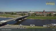 Archiv Foto Webcam Dresden Terrassenufer - Blick auf die Altstadt 10:00