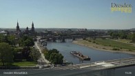 Archiv Foto Webcam Dresden Terrassenufer - Blick auf die Altstadt 14:00