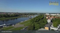 Archiv Foto Webcam Dresden Terrassenufer - Blick auf die Altstadt 16:00
