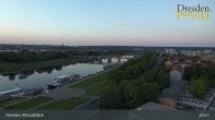 Archiv Foto Webcam Dresden Terrassenufer - Blick auf die Altstadt 20:00