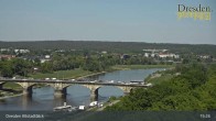 Archiv Foto Webcam Dresden Terrassenufer - Blick auf die Altstadt 14:00