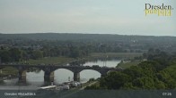 Archiv Foto Webcam Dresden Terrassenufer - Blick auf die Altstadt 06:00