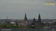 Archiv Foto Webcam Dresden Terrassenufer - Blick auf die Altstadt 13:00