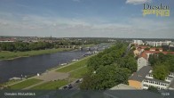 Archiv Foto Webcam Dresden Terrassenufer - Blick auf die Altstadt 15:00