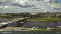 Archiv Foto Webcam Dresden Terrassenufer - Blick auf die Altstadt 10:00