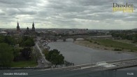 Archiv Foto Webcam Dresden Terrassenufer - Blick auf die Altstadt 14:00