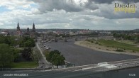 Archiv Foto Webcam Dresden Terrassenufer - Blick auf die Altstadt 12:00