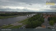 Archiv Foto Webcam Dresden Terrassenufer - Blick auf die Altstadt 14:00