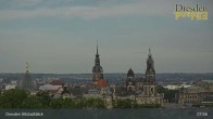Archiv Foto Webcam Dresden Terrassenufer - Blick auf die Altstadt 07:00