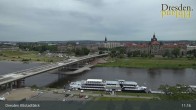 Archiv Foto Webcam Dresden Terrassenufer - Blick auf die Altstadt 10:00