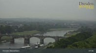Archiv Foto Webcam Dresden Terrassenufer - Blick auf die Altstadt 07:00
